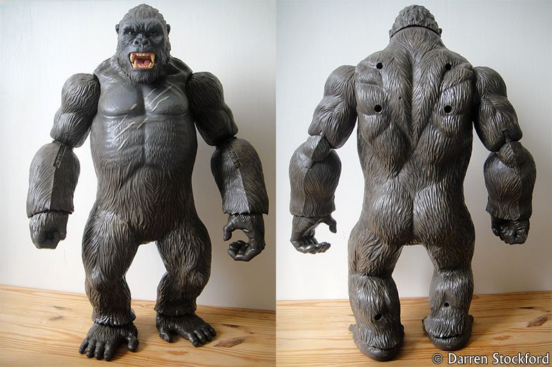 Front and rear views of the Kong figure by Lanard
