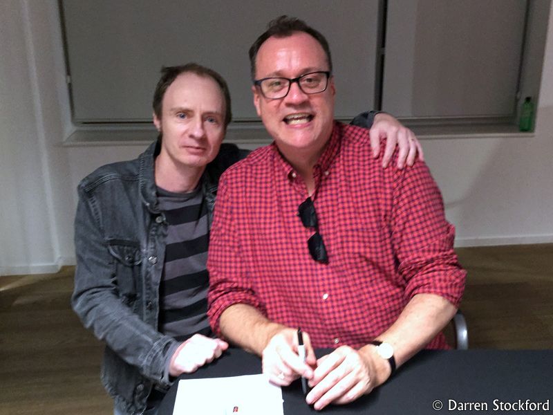 Me with Russell T Davies at Foyles, Charing Cross Road, 13 September 2017