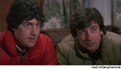 David Naughton and Griffin Dunne in An American Werewolf In London