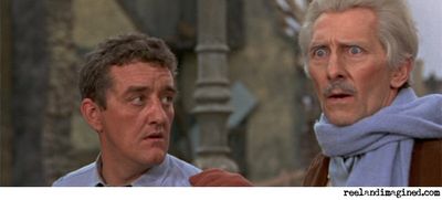 Bernard Cribbins and Peter Cushing in Daleks' Invasion Earth 2150AD