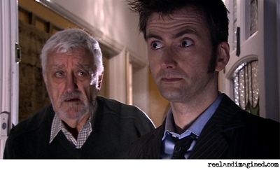 Bernard Cribbins and David Tennant in Doctor Who: Journey's End
