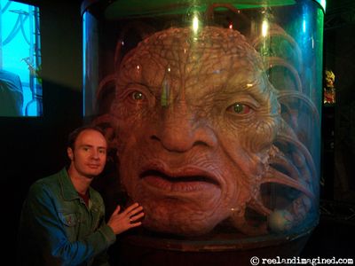 With the Face of Boe at the Doctor Who Exhibition, Earls Court