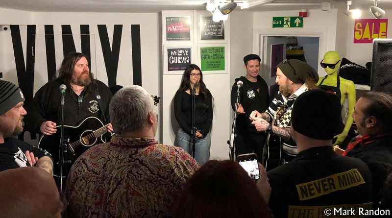 Ginger Wildheart and his band perform at Vinyl Revolution, Brighton, 6 March 2018