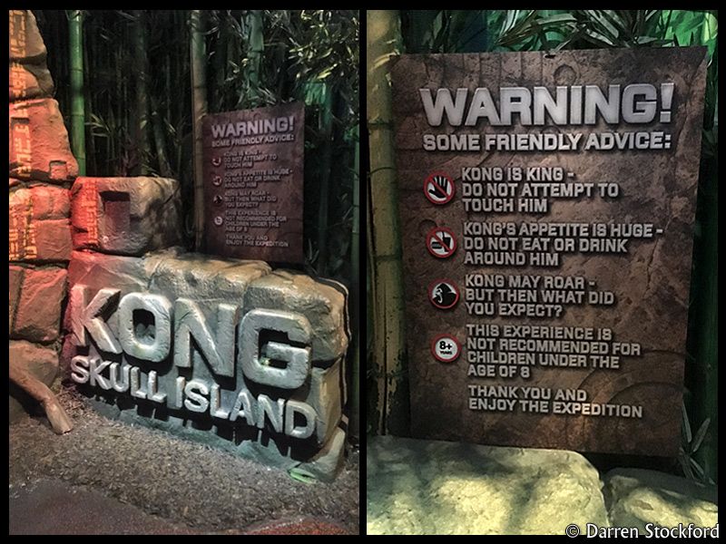 Entrance to the Kong: Skull Island exhibit at Madame Tussauds, London