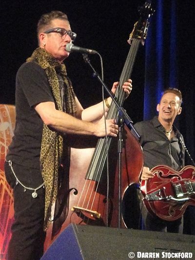 Lee Rocker and Buzz Campbell, live at the London Bass Guitar Show, 7 March 2015