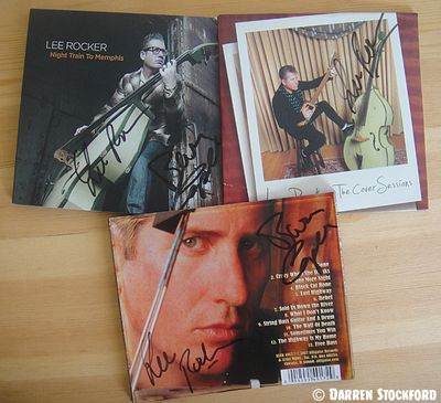 Signed Lee Rocker CDs