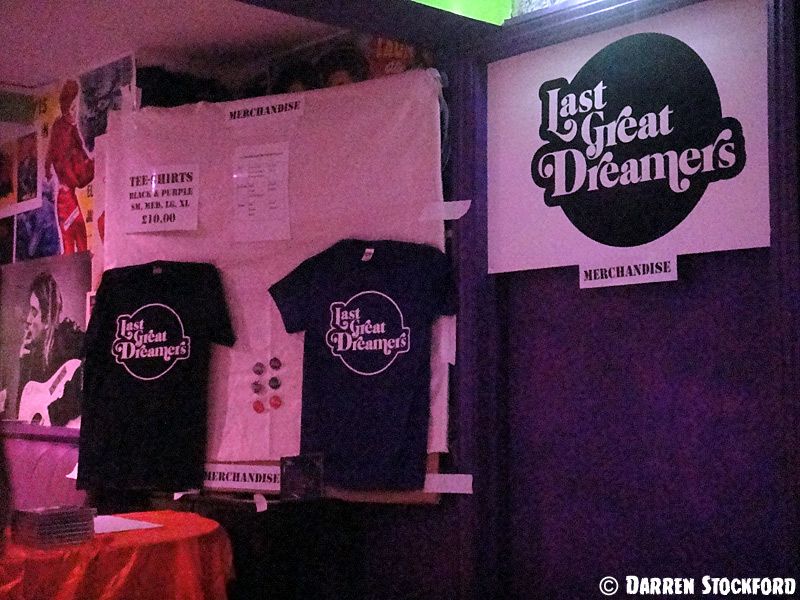Last Great Dreamers' merch stall at The Purple Turtle, Camden, 21 September 2014