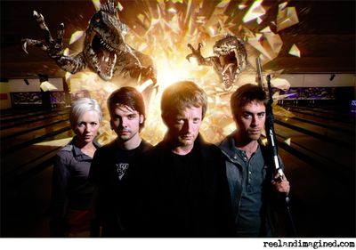 Hannah Spearitt, Andrew-Lee Potts, Douglas Henshall and James Murray in Primeval