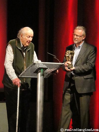Ray Harryhausen and Tony Dalton at the BFI, London