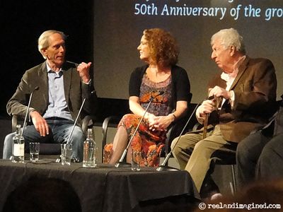 Philip Hinchcliffe, Louise Jameson and Tom Baker at the BFI, 20 April 2013