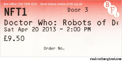 Ticket for The Robots Of Death at the BFI