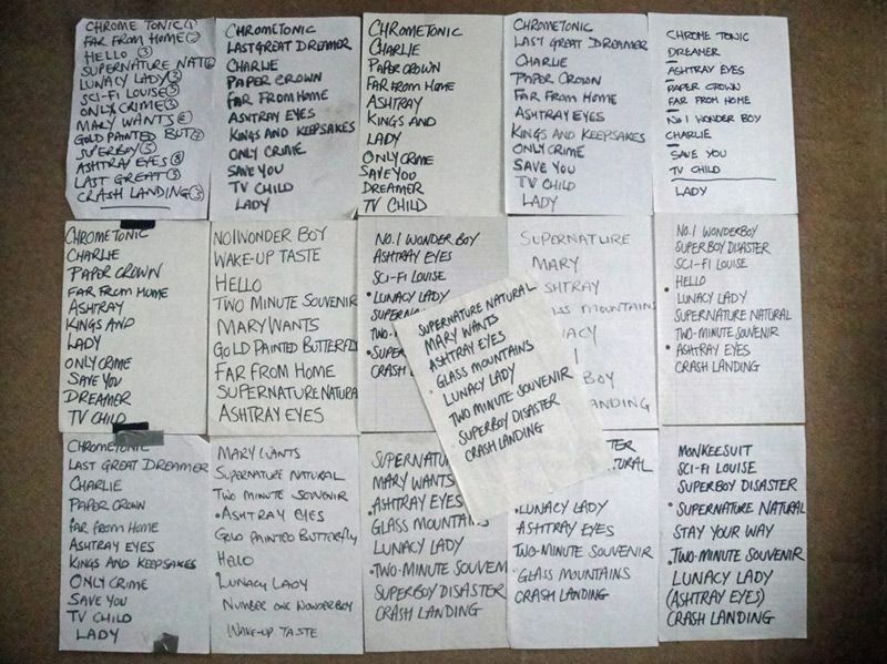My Last Great Dreamers setlist collection (1994 to 1997)
