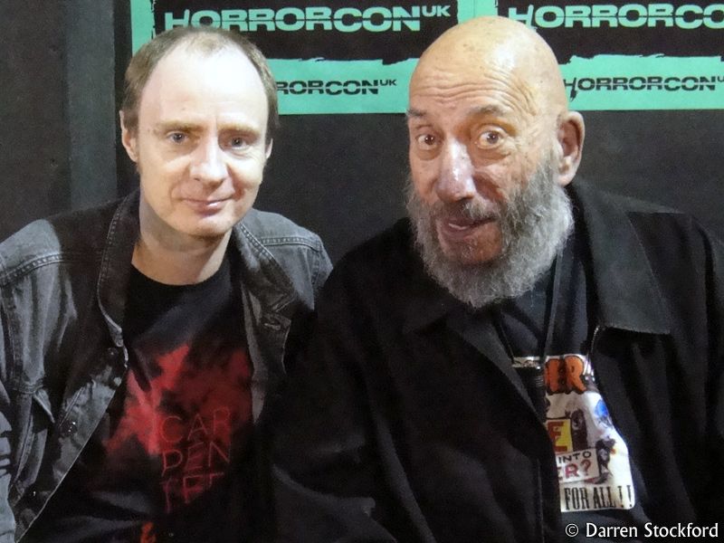 Me with Sid Haig at HorrorConUK, 13 May 2017