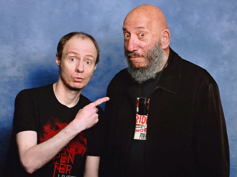 Me with Sid Haig at HorrorConUK, 13 May 2017