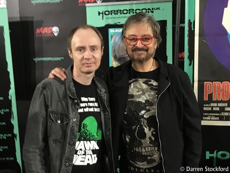 Me with Claudio Simonetti of Goblin at HorrorConUK, 19 May 2018
