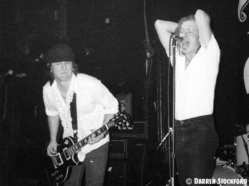 Razz Callahan and Tommy Hale of Swank Deluxe live at the Mean Fiddler, London, 24 March 1998