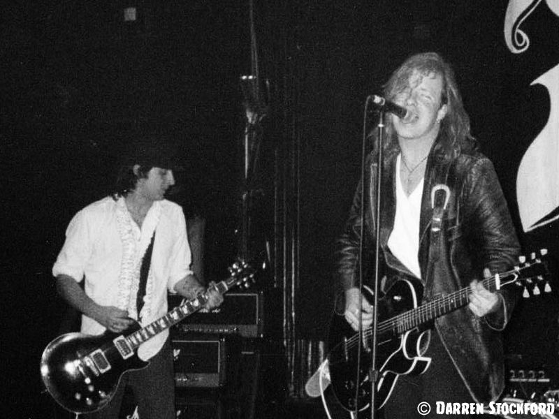 Razz Callahan and Tommy Hale of Swank Deluxe live at the Mean Fiddler, London, 24 March 1998