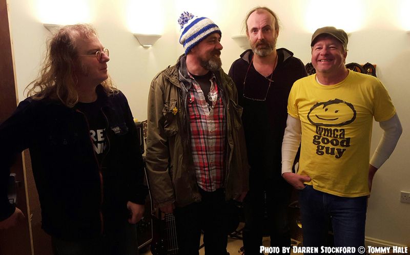 John O'Sullivan, Simon Moor, Nick Beere and Tommy Hale at Mooncalf Studio, 27 November 2015