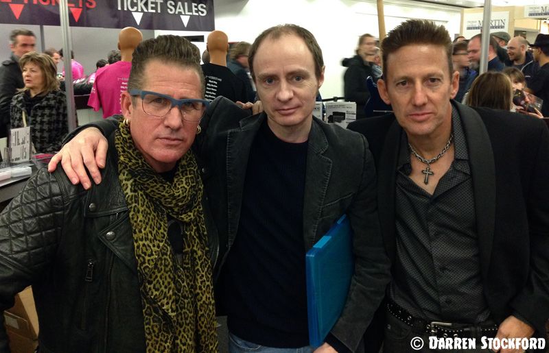 Me with Lee Rocker and Buzz Campbell, at the London Bass Guitar Show, 7 March 2015